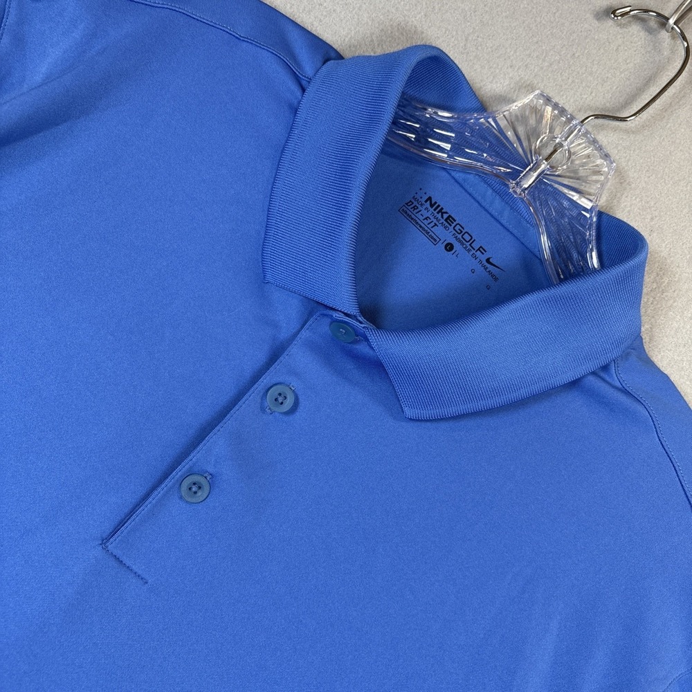 Nike Golf Men's Size Large Blue Short Sleeve Polo Shirt